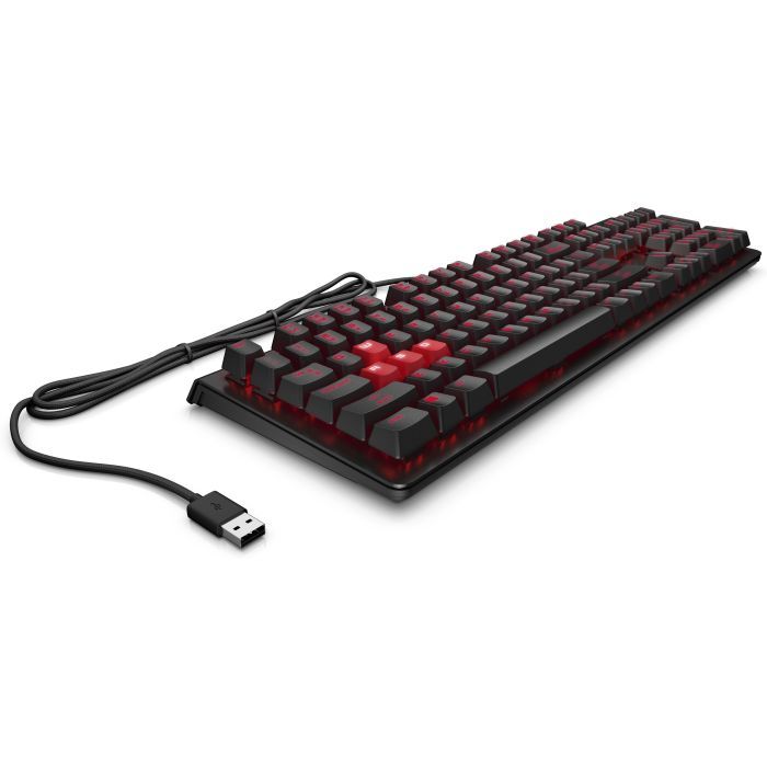 Клавиатура HP OMEN Encoder LED 104key Cherry MX Red USB Black (6YW76AA) изображение 3