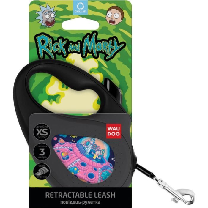 Поводок для собак WAUDOG R-leash "Рик и Морти 1" L до 50 кг 5 м черный (8126-0280-01) изображение 3