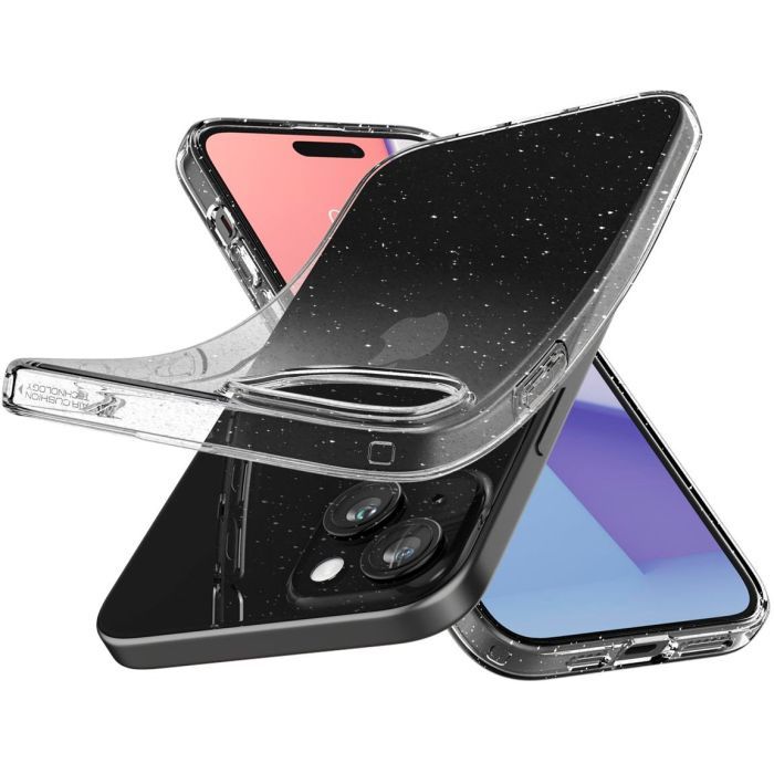 Чехол для мобильного телефона Spigen Apple iPhone 15 Liquid Crystal Glitter Crystal Quartz (ACS06788) изображение 10
