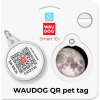 Адресник для животных WAUDOG Smart ID с QR паспортом "Месяц", круг 25 мм (225-4030) изображение 5
