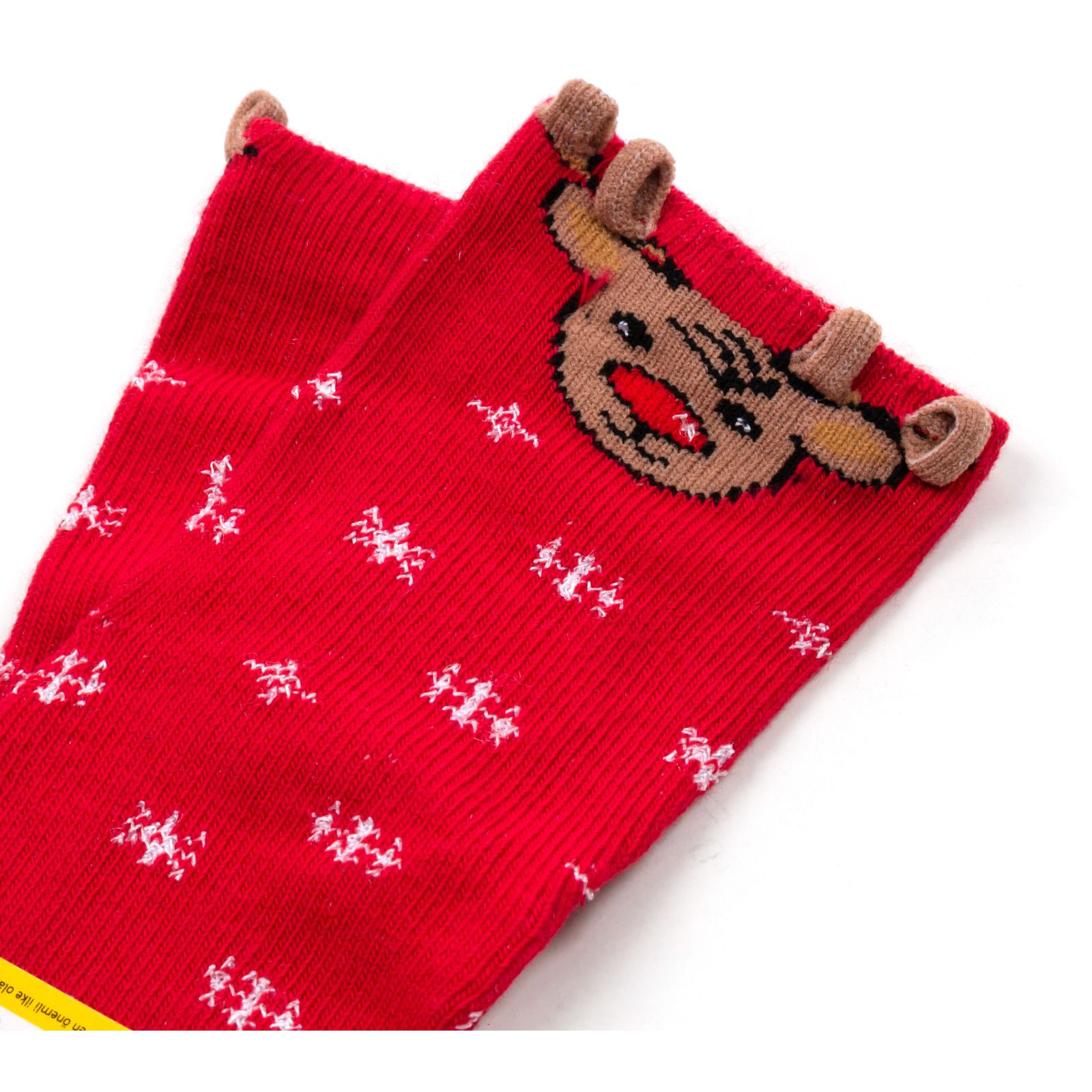 Шкарпетки дитячі Bross махрові з оленем (21248-0-6-red) зображення 3