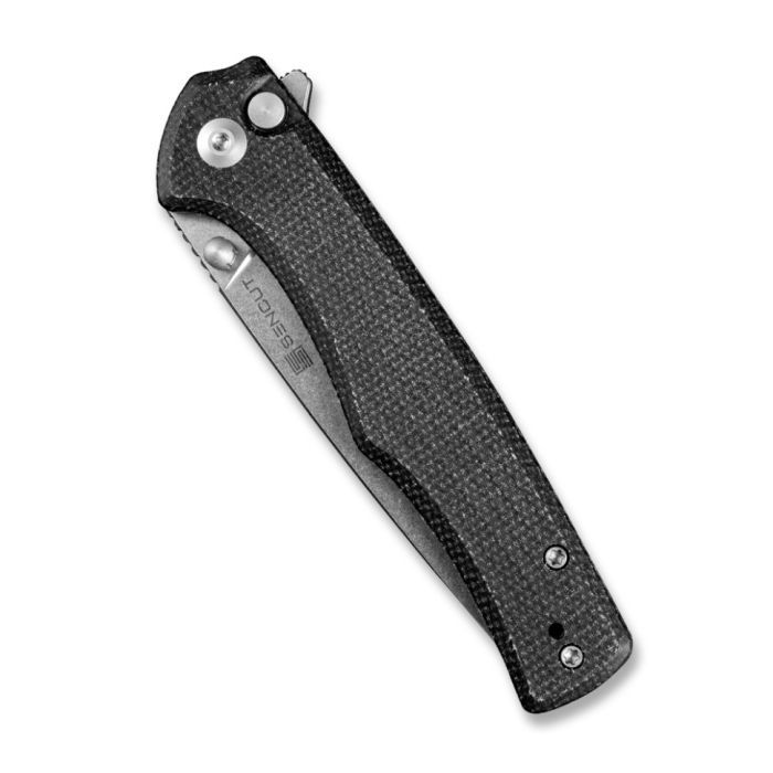 Нож Sencut Crowley Stonewash Black Micarta (S21012-2) изображение 5