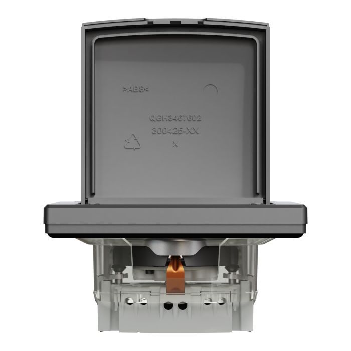 Розетка Schneider Electric ASFORA IP44, антрацит (EPH3100371) изображение 6