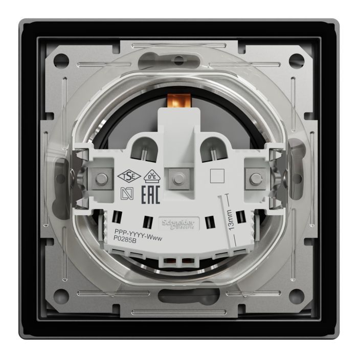 Розетка Schneider Electric ASFORA IP44, антрацит (EPH3100371) изображение 8