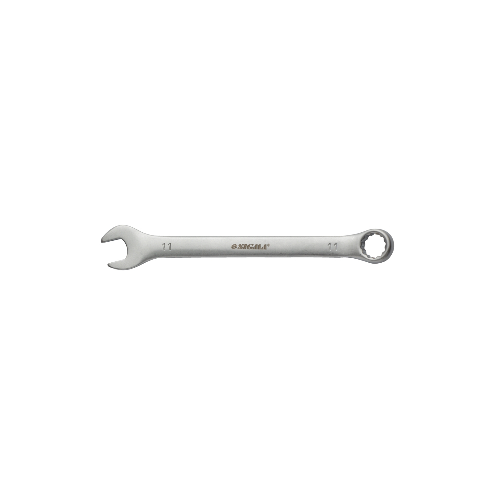 Ключ Sigma ріжково-накидний 11мм CrV satine з підвісом (6021561)