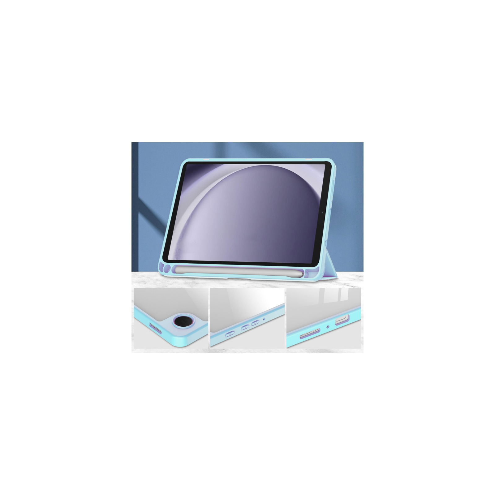 Чохол до планшета BeCover Soft Edge stylus holder Samsung Tab A9 SM-X115 8.7" Light Blue (710358) зображення 3