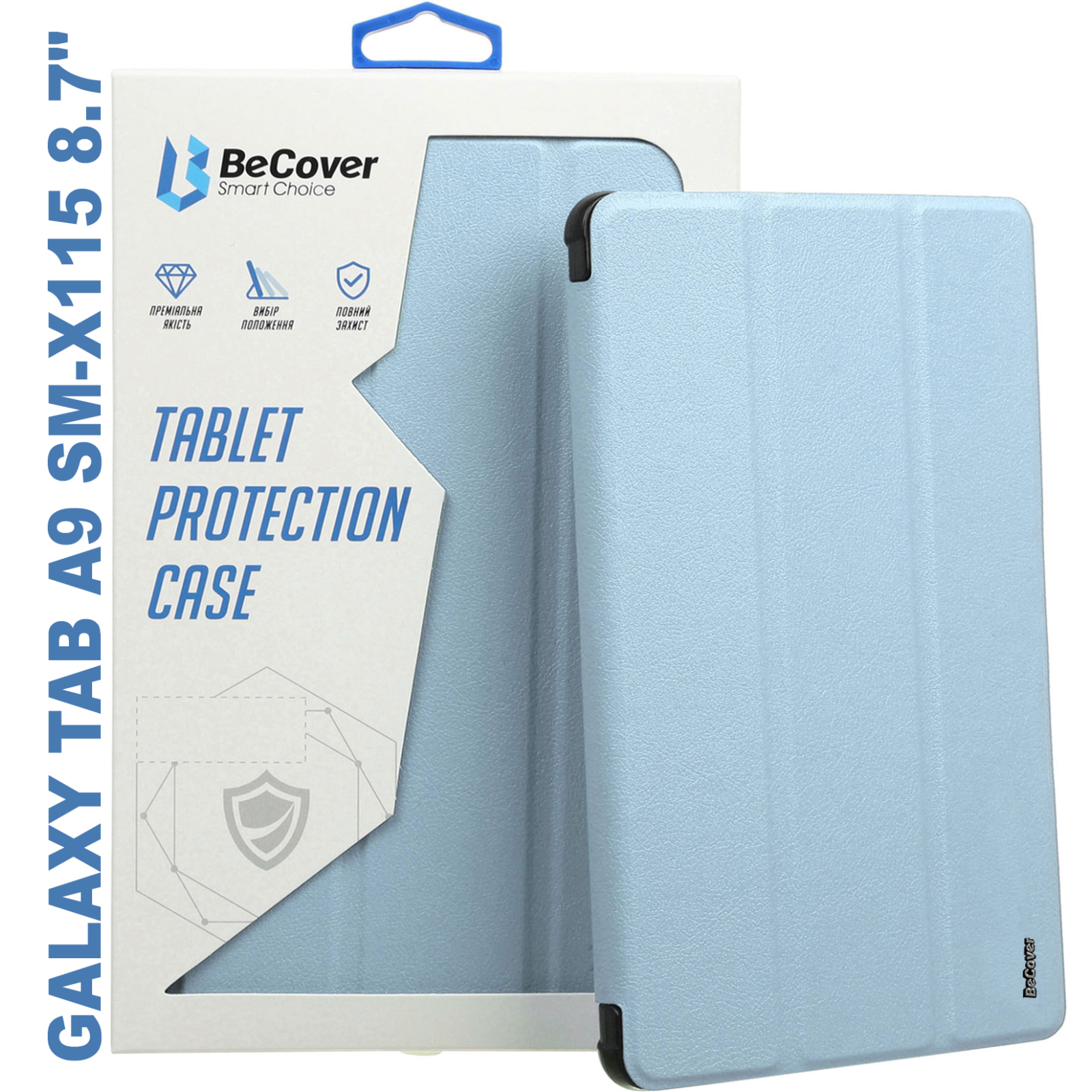 Чехол для планшета BeCover Soft Edge stylus holder Samsung Tab A9 SM-X115 8.7" Purple (710360)