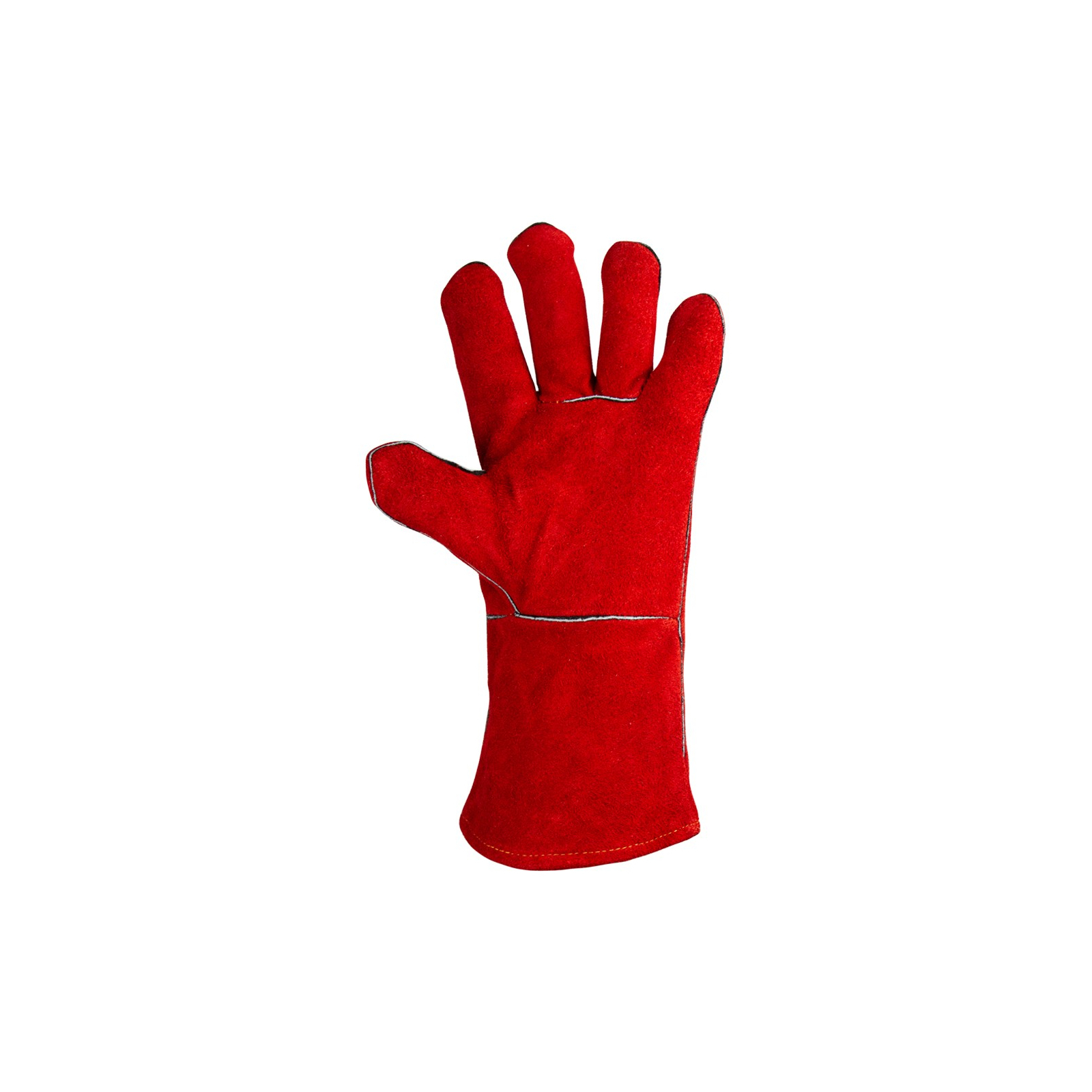 Захисні рукавиці Sigma краги зварювальника р10.5, клас НД, довжина 35см (червоні) (9449361) зображення 3