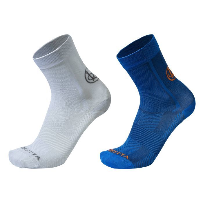 Носки Beretta Short Shooting Білий + Синій L (CL091-T2166-01C6)