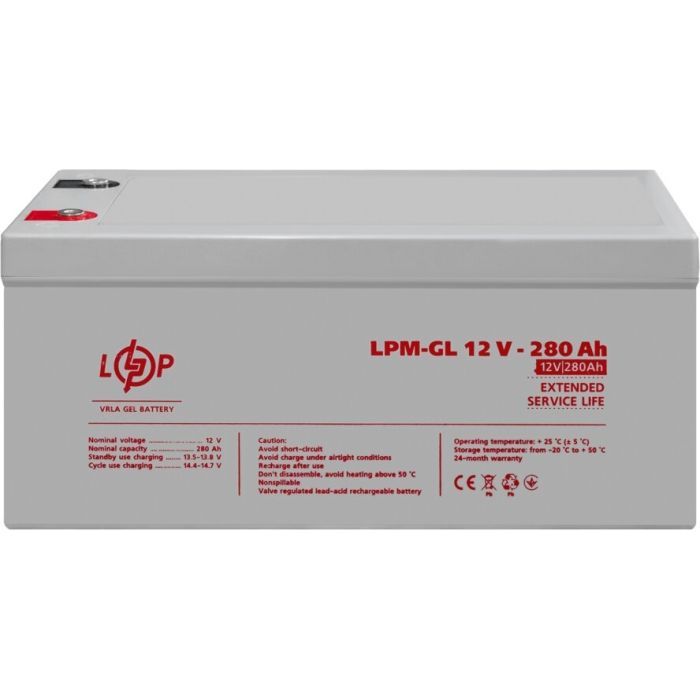 Батарея к ИБП LogicPower LPM-GL 12V - 280Ah (13185) изображение 3