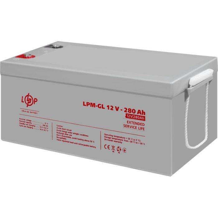 Батарея к ИБП LogicPower LPM-GL 12V - 280Ah (13185) изображение 4