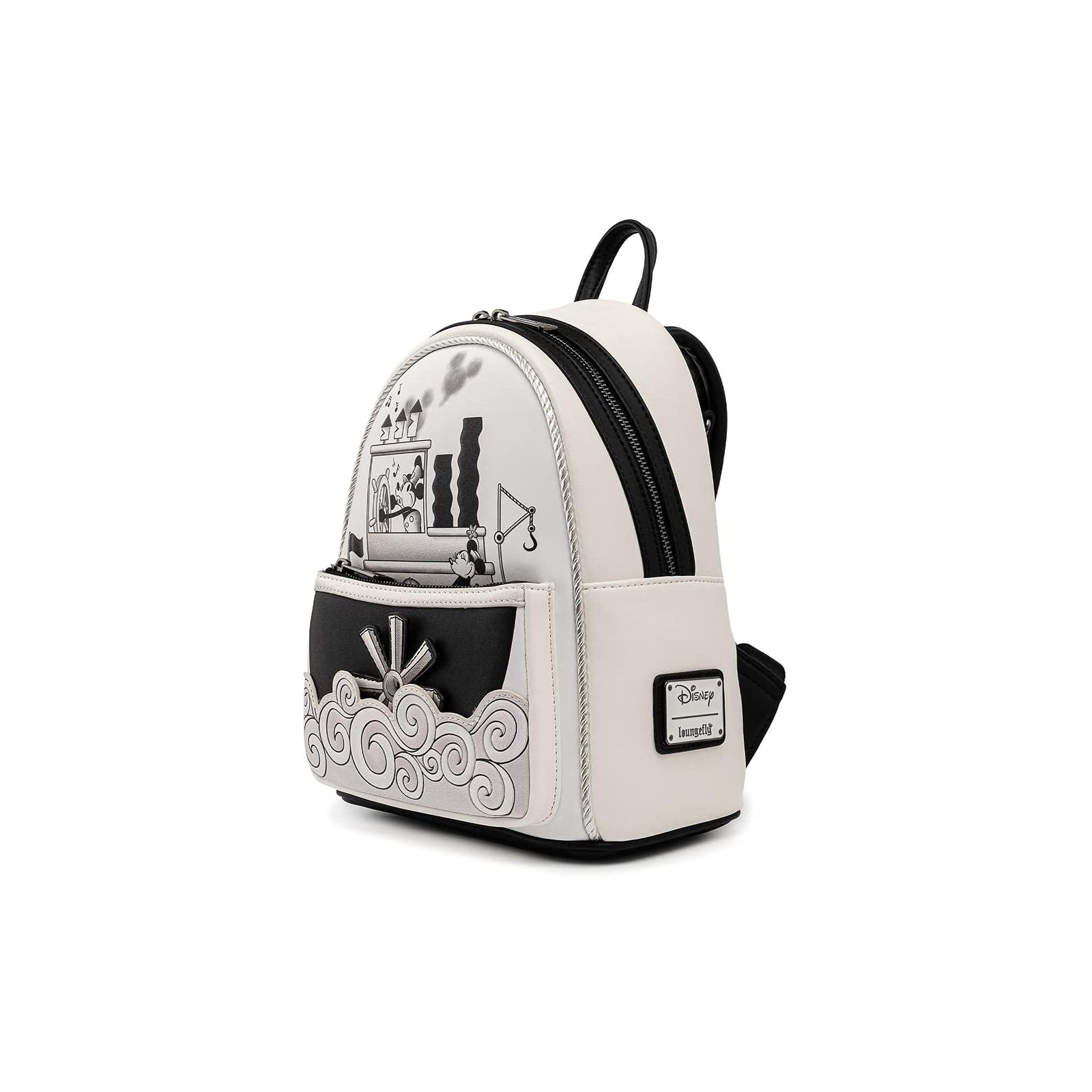 Рюкзак школьный Loungefly Disney - Mickey Mouse Steamboat Willie Music Cruise Mini Backpack (WDBK1657) изображение 3