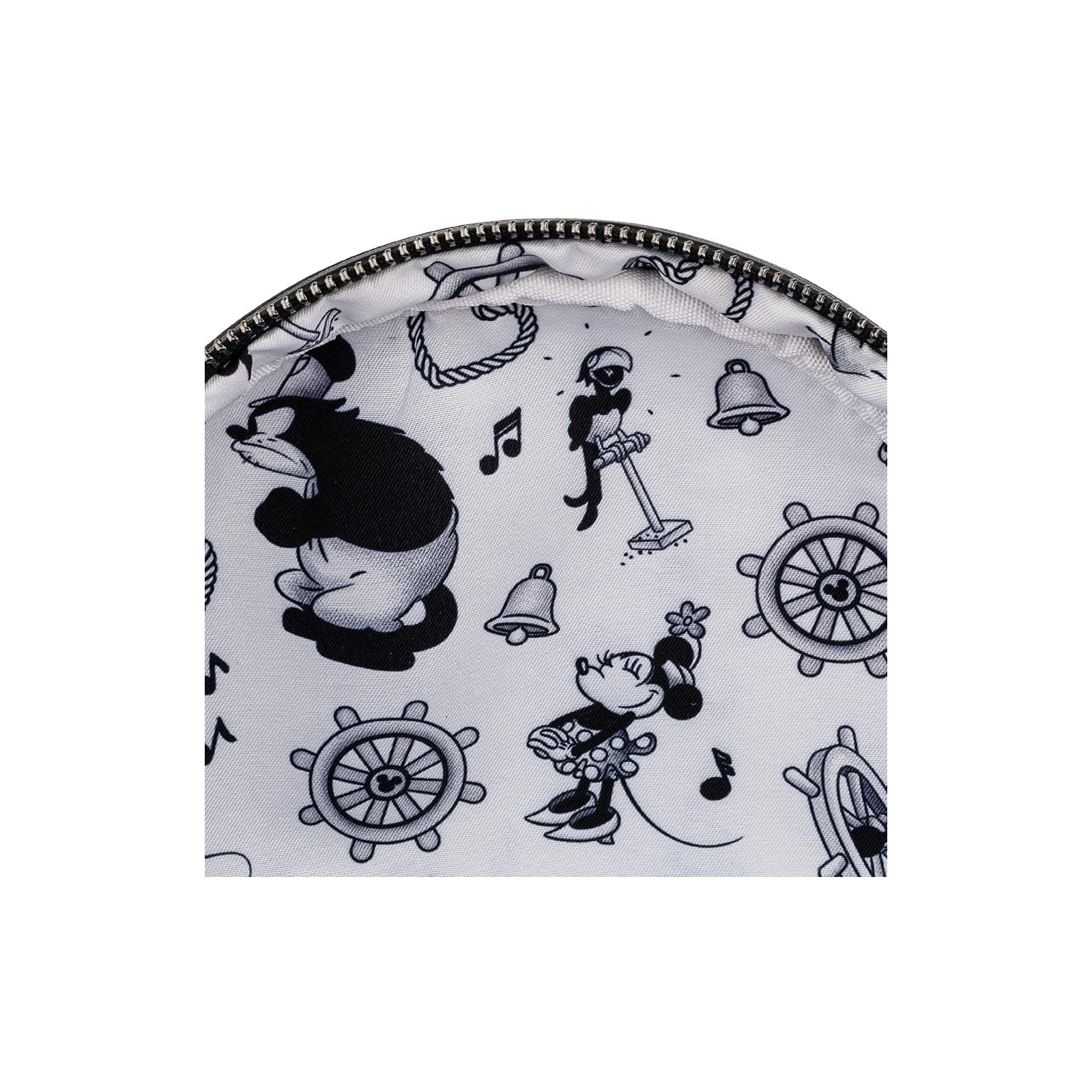 Рюкзак школьный Loungefly Disney - Mickey Mouse Steamboat Willie Music Cruise Mini Backpack (WDBK1657) изображение 5