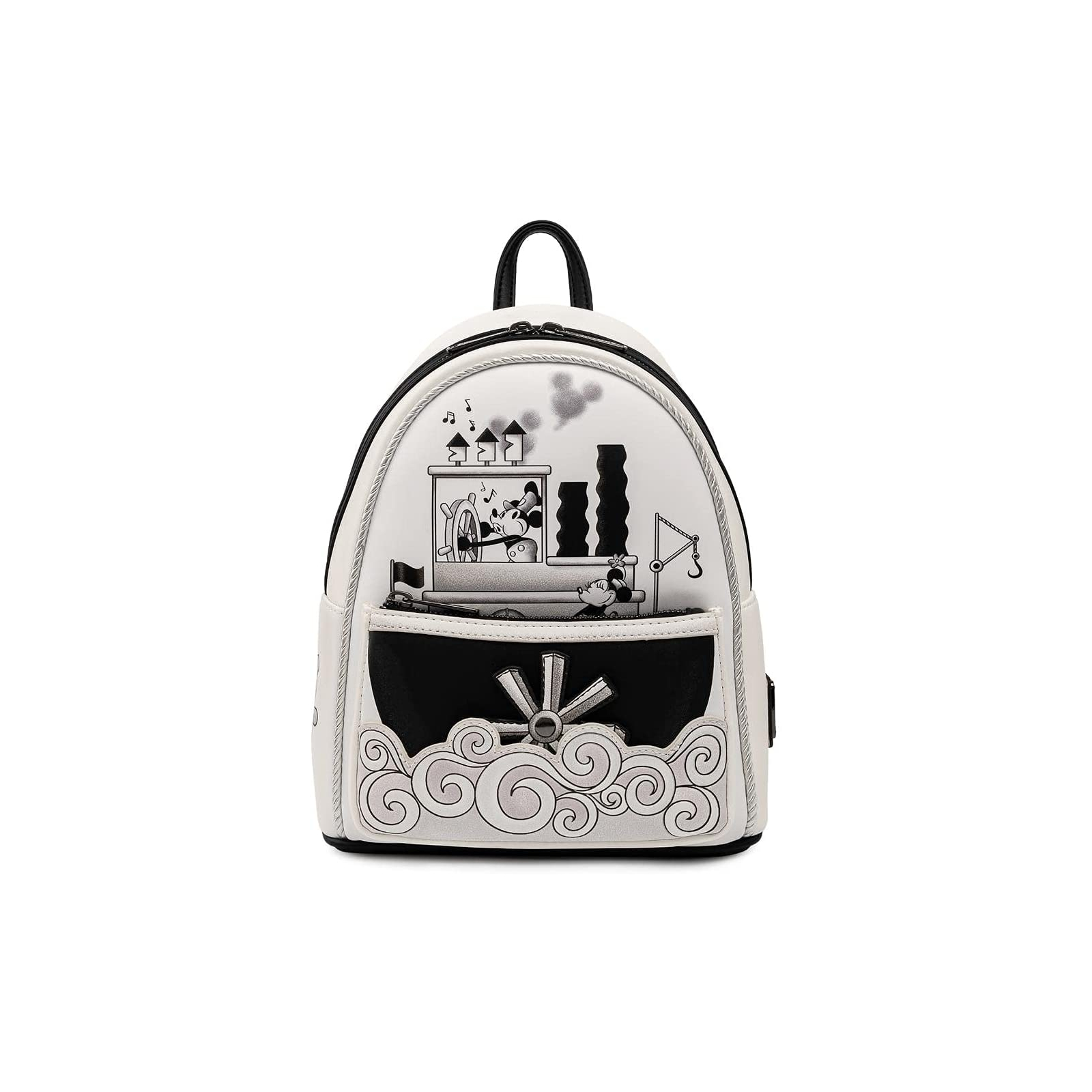 Рюкзак школьный Loungefly Disney - Mickey Mouse Steamboat Willie Music Cruise Mini Backpack (WDBK1657)