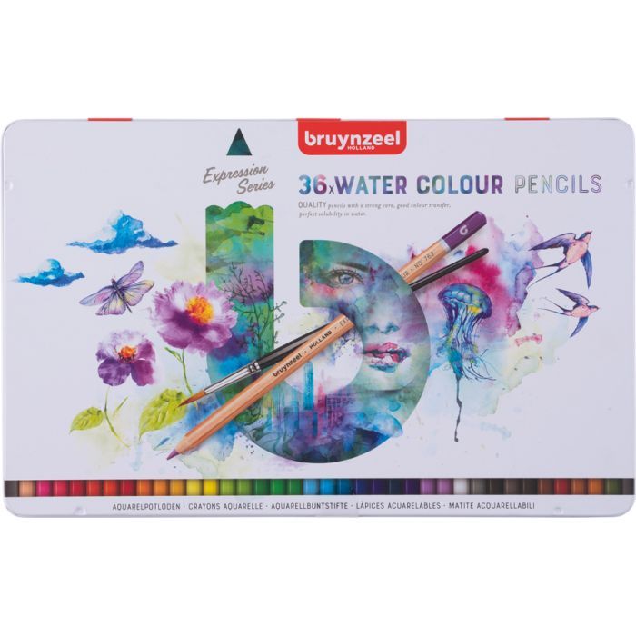 Карандаши цветные Bruynzeel EXPRESSION, акварельные 24 цветов (8712079424978)