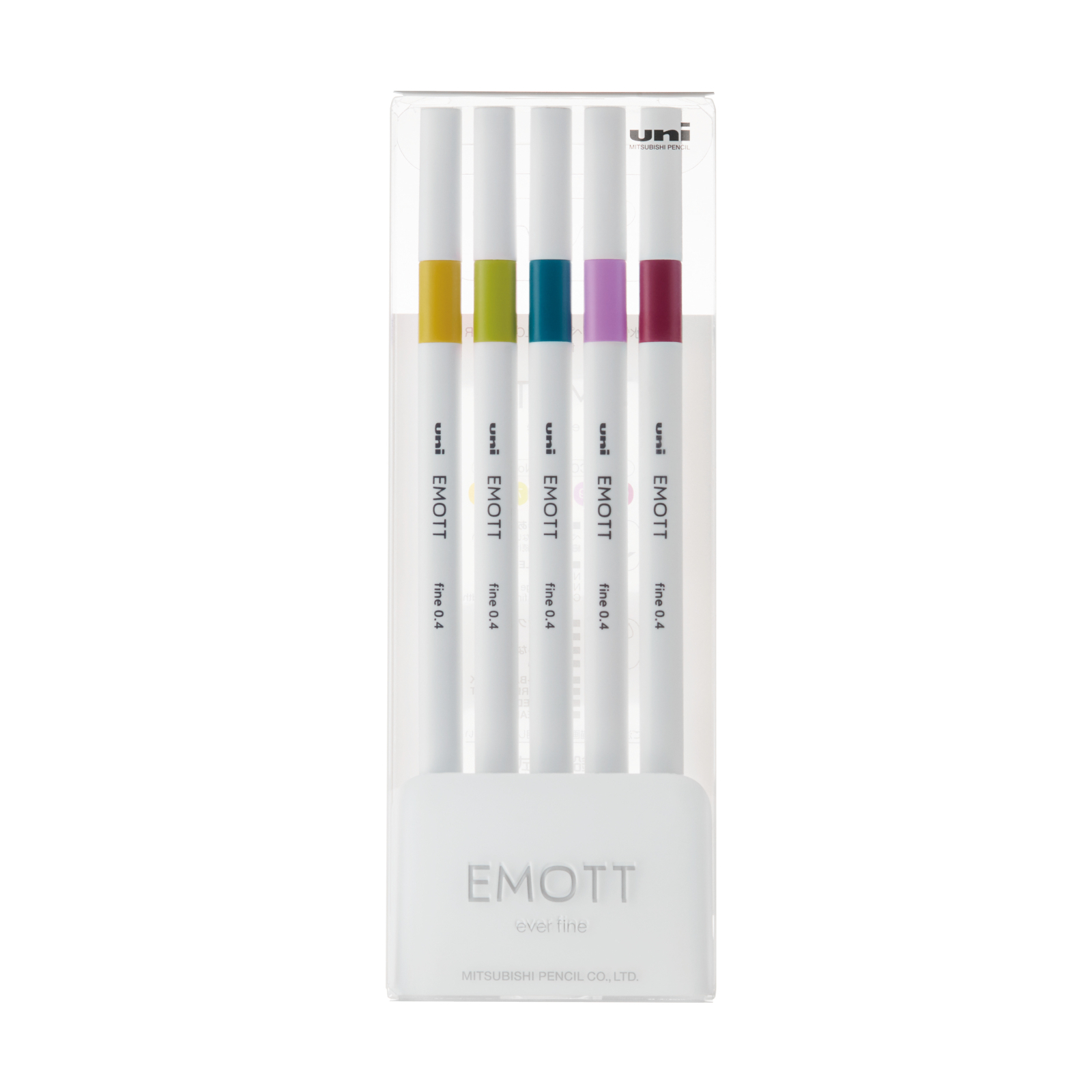 Лайнер UNI набор Emott Retro Color 0.4 мм 5 цветов (PEM-SY/5C.08RC)