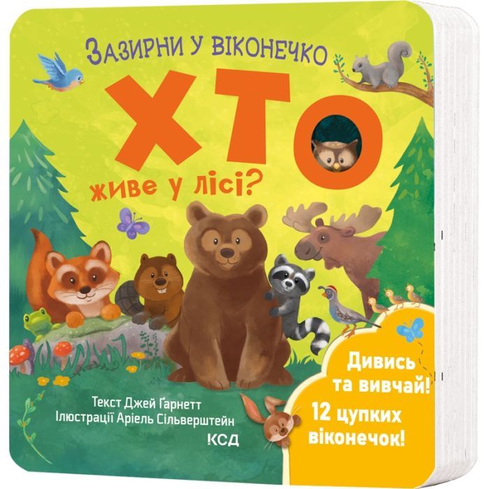 Книга Хто живе у лісі? Зазирни у віконечко - Джей Ґарнетт КСД (9786171502840)
