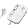 Мережевий фільтр живлення ColorWay CW-CHE34PDW 3 розетки/4USB (CW-CHE34PDW)