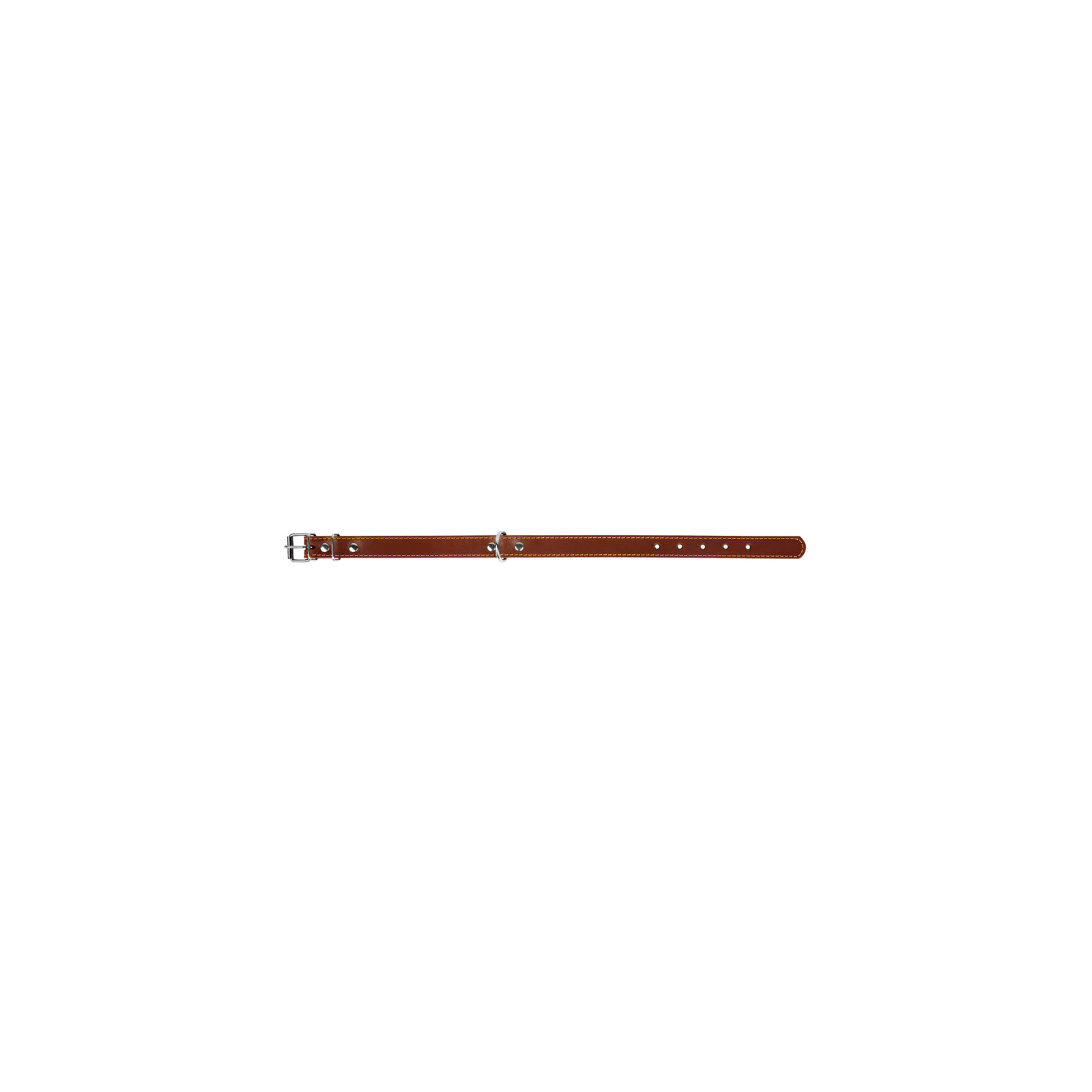 Нашийник для тварин Collar подвійний Ш 14 мм Д 27-35 см коричневий (00126) зображення 3