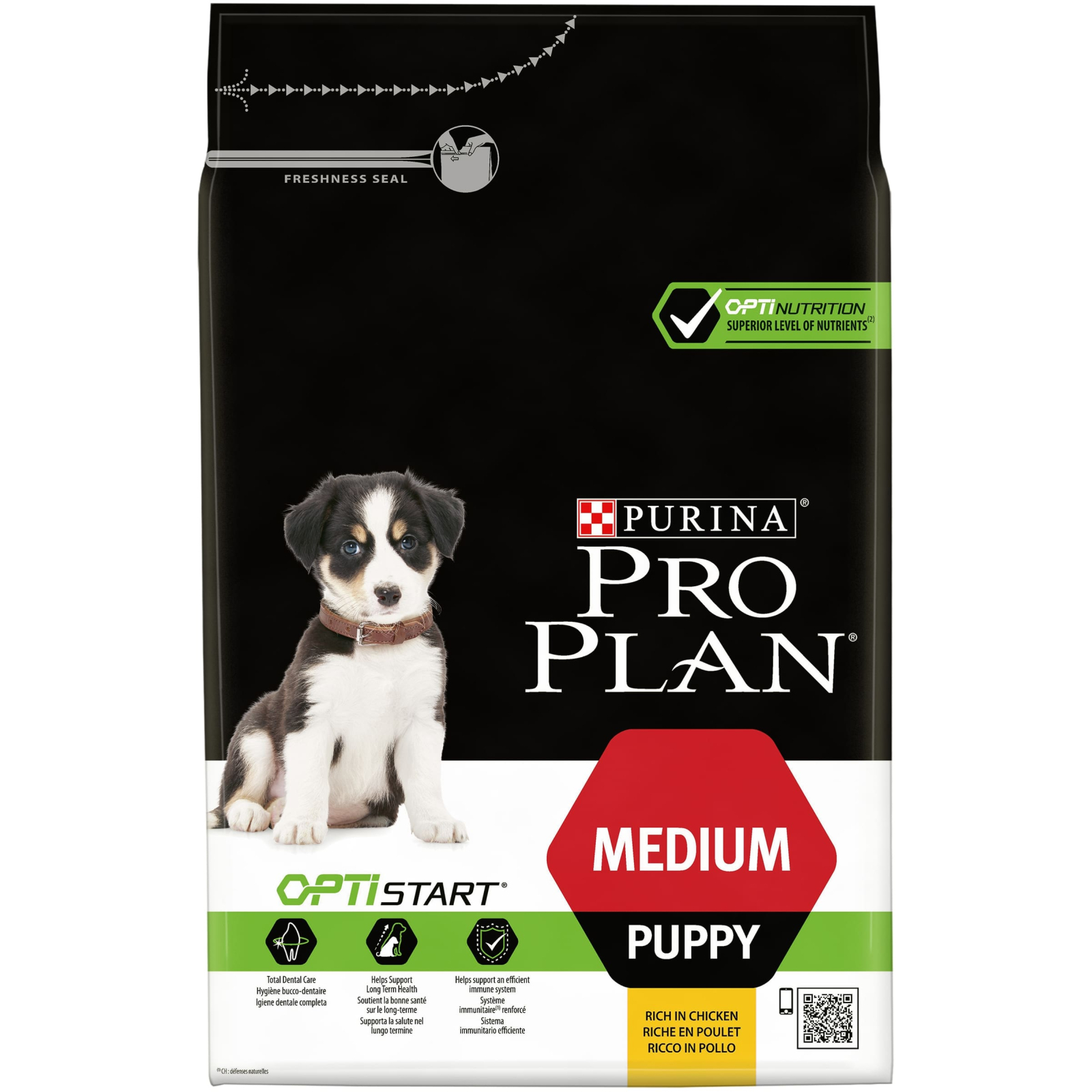 Сухий корм для собак Purina Pro Plan Dog Medium Puppy з високим вмістом курки 3 кг (7613035114869) зображення 2