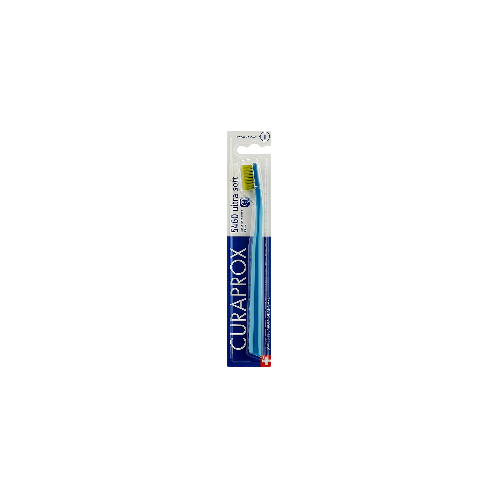 Зубная щетка Curaprox CS 5460 Ultra Soft Ультрамягкая D 0.10 мм Синяя с салатовой щетиной (CS 5460-26)