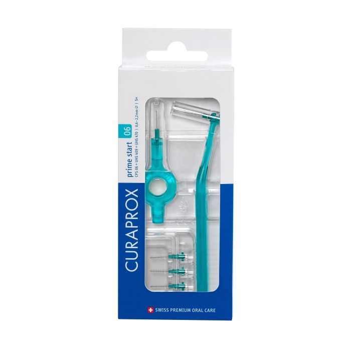 Щетки для межзубных промежутков Curaprox Prime Start CPS 06 D 0.6 – 2.2 мм 5 шт. + 2 держателя (7612412427639)