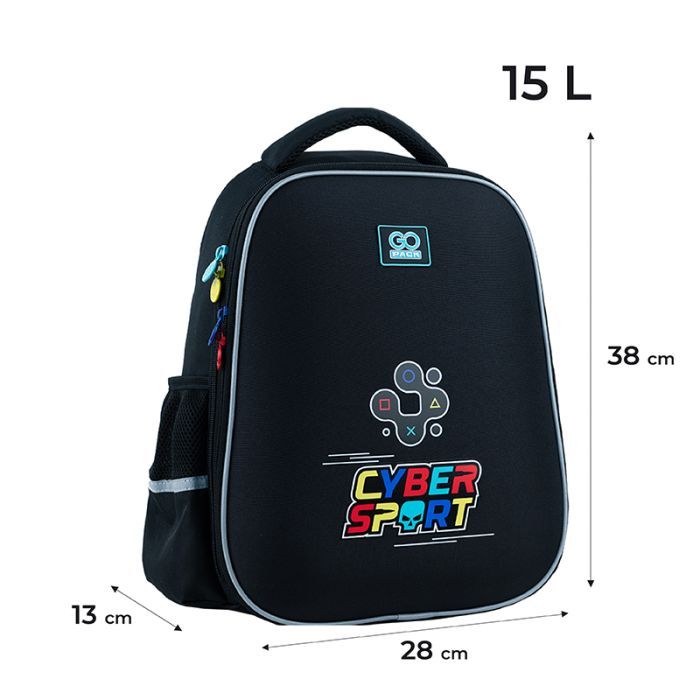 Портфель GoPack Education напівкаркасний 165M-5 Cyber Sport (GO24-165M-5) зображення 2