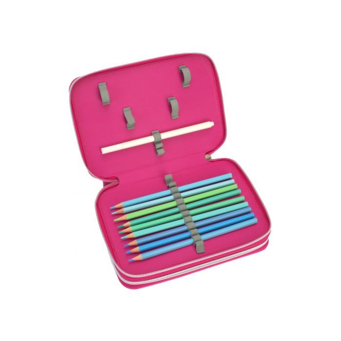 Пенал Cool For School 2 відділення з відворотами Рожевий (CF87274) зображення 3