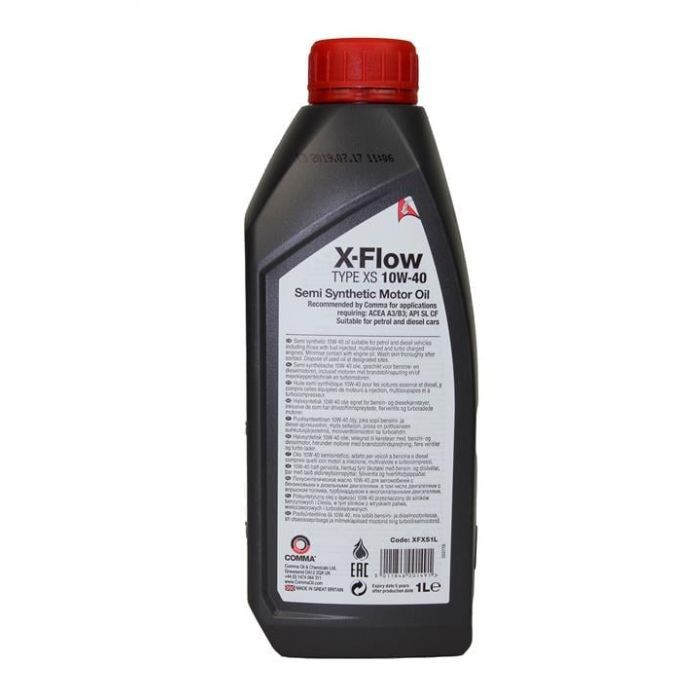 Моторное масло Comma X-FLOW TYPE XS 10W-40-4л (XFXS4L) изображение 2