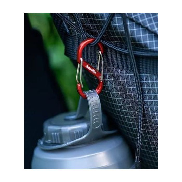 Карабин туристический Naturehike S-type NH20GS004, 5см, червоний (6927595747117) изображение 2