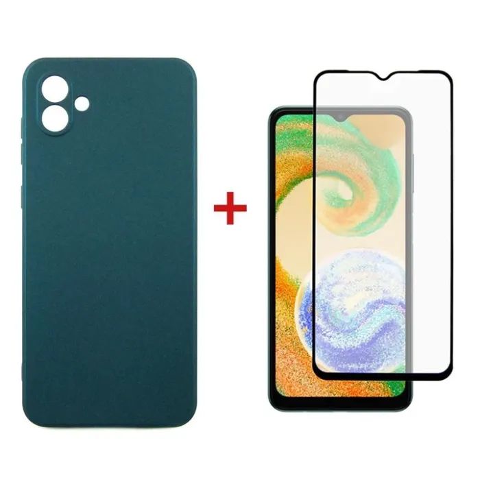 Чехол для мобильного телефона Dengos Samsung Galaxy A04 Case + Glass (Pink) (DG-KM-74)