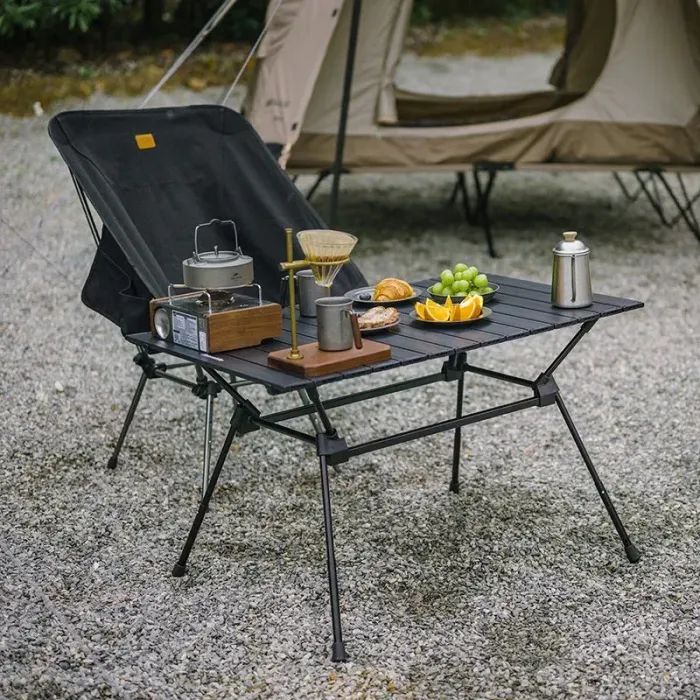 Туристический стол Naturehike полегшений CNH22JU037 алюміній чорний (6927595712474) изображение 3
