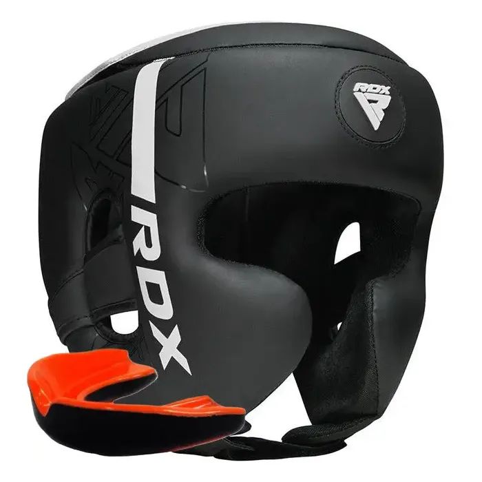 Боксерский шлем RDX F6 KARA Matte White XL (HGR-F6MW-XL)