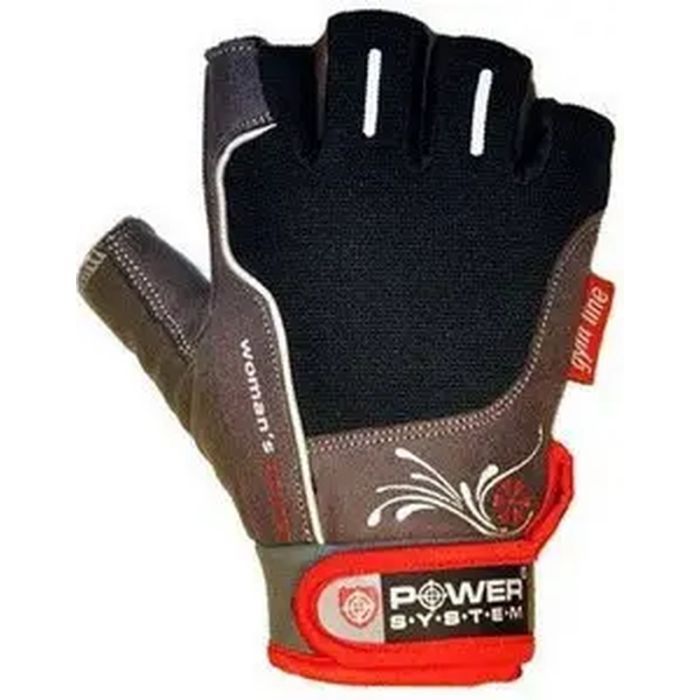 Перчатки для фитнеса Power System PS-2570 Womans Power жіночі Black/Red (PS-2570_M_Black-Red) изображение 2