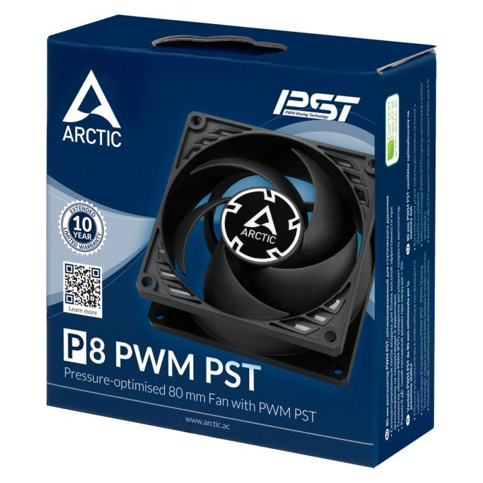 Кулер для корпуса Arctic P8 SLIM PWM PST (ACFAN00295A) изображение 5