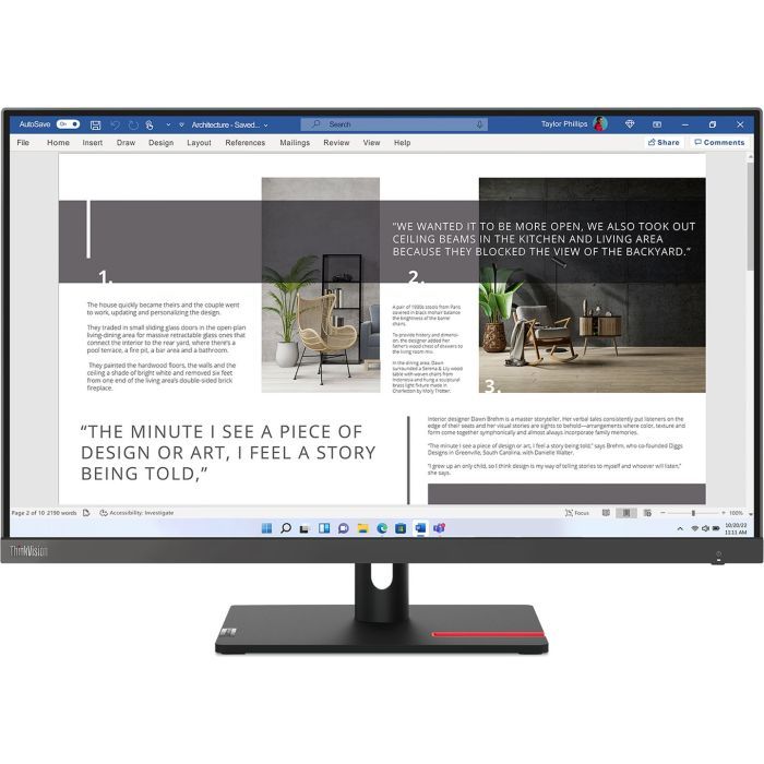 Монитор Lenovo S27i-30 (63DFKAT4UA) изображение 10