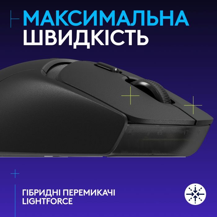 Мышка Logitech G309 Lightspeed Wireless/Bluetooth Black (910-007199) изображение 2