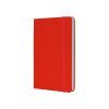 Книга записна Optima А5 NAMIB, тверда обкладинка, гумка, білий блок клітинка, червоний (O27101-03)