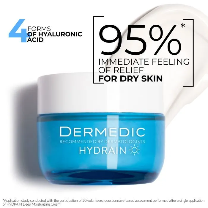 Крем для обличчя Dermedic Hydrain 3 Hialuro Глибокого зволоження Денний 50 г (5901643176280) зображення 3