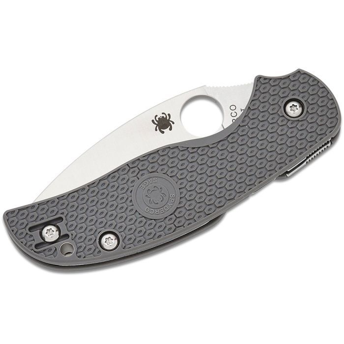 Ніж Spyderco Sage 5 Maxamet Grey FRN (C123PGY) зображення 3 Ніж Spyderco Sage 5 Maxamet Grey FRN (C123PGY) зображення 3