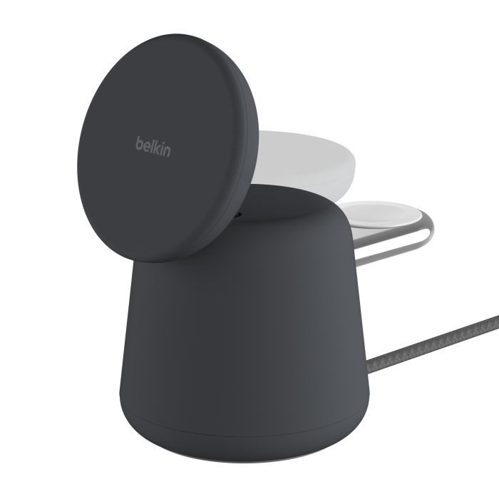 Зарядное устройство Belkin 2in1 MagSafe iPhone/Watch/AirPods Charcoal Mass (WIZ020VFH36) изображение 7