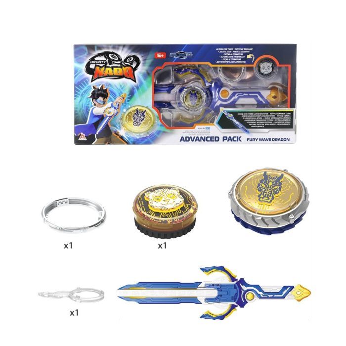 Дзига Infinity Nado VI серія Advanced Pack Fury Wave Dragon Лютий Дракон (EU654131) зображення 2