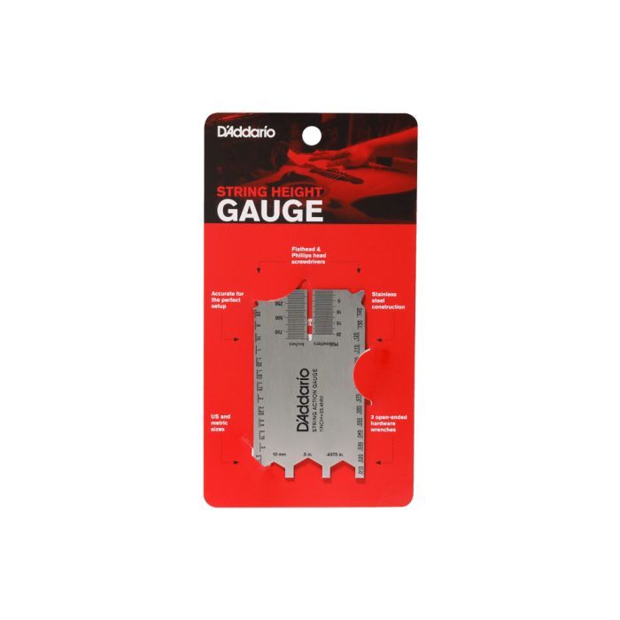 Средство по уходу за гитарой D'Addario String Height Gauge Измеритель высоты струн (PW-SHG-01) изображение 2