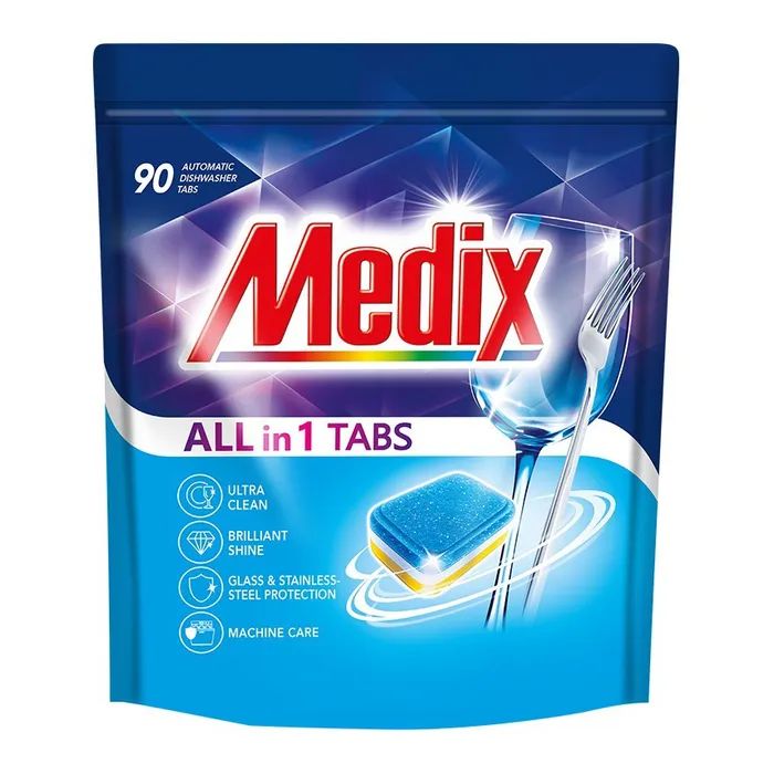 Таблетки для посудомийних машин Medix All in 1 90 шт. (3801003002650)