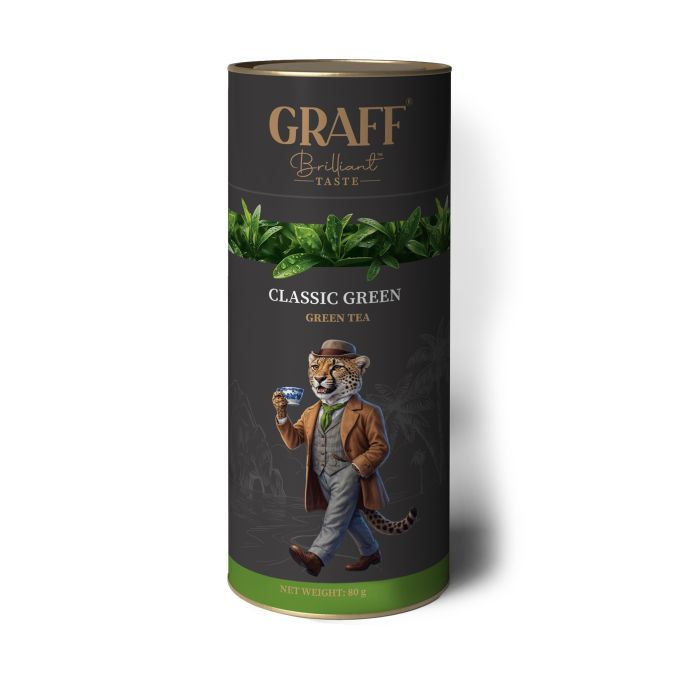 Чай Graff Green Classic Зеленый Байховый 80 г (4820279610870)