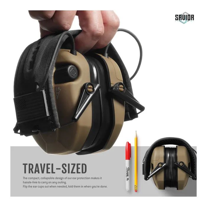 Наушники для стрельбы Savior Apollo Black (EM-APPOLO-BLACK) изображение 2