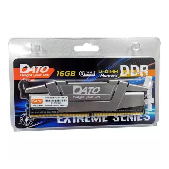 Модуль памяти для компьютера DDR4 16GB 3200 MHz Extreme Grey Dato (EXB16G4DLDND32) изображение 2