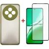 Чехол для мобильного телефона Dengos Oppo Reno 12 F/FS Matte + glass (Green) (DG-KM-110)