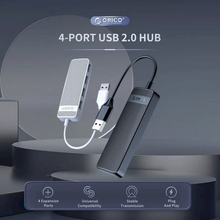 Концентратор Choetech USB 3.1 to 3хUSB 3.0+RJ45(1GB) Ethernet 4in1 (HUB-U02-BK) зображення 3