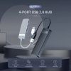 Концентратор Choetech USB 3.1 to 3хUSB 3.0+RJ45(1GB) Ethernet 4in1 (HUB-U02-BK) зображення 3
